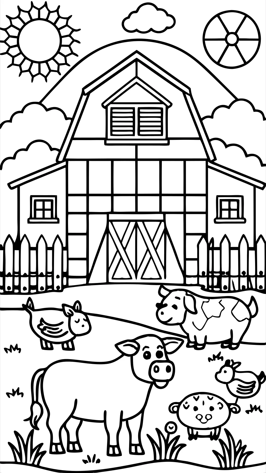 old macdonald coloring pages